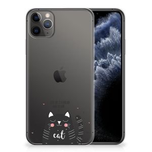 Apple iPhone 11 Pro Max Telefoonhoesje met Naam Cat Good Day