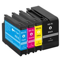 Huismerk HP 932/933 XL Inktcartridges Multipack (zwart + 3 kleuren) - thumbnail