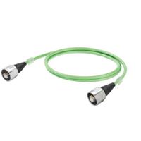 Weidmüller 1103670015 RJ45 Netwerkkabel, patchkabel CAT 5e U/UTP 1.50 m Groen Vlambestendig, Snagless 1 stuk(s)