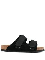 Birkenstock claquettes Uji en cuir - Noir