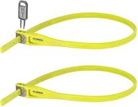 Hiplok Z LOK Twin Pack, Multifunctionele veiligheidsband, Unisex, LIME, Sluitomtrek 40 cm
