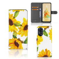 Hoesje voor OPPO Reno8 T 4G Zonnebloemen