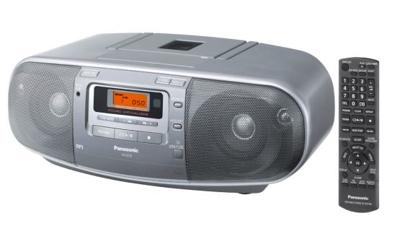 Panasonic RX-D50AEG Radio/CD-speler FM CD, Cassette Zilver Panasonic RX-D50AEG Radio/CD-speler FM CD, Cassette Zilver