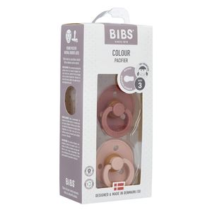 Bibs 3 Fopspeen Duo Woodchuck Blush