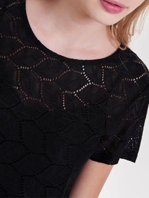 JDY gehaakte top zwart