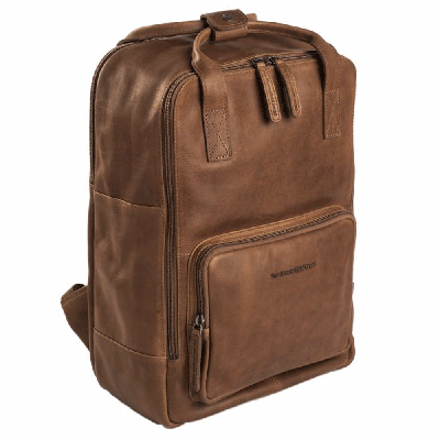 Chesterfield Bags Leren Laptop Rugzak Belford Cognac