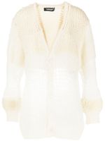 Undercover cardigan en maille épaisse - Blanc