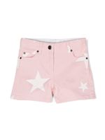 Stella McCartney Kids short en jean à étoiles - Rose - thumbnail