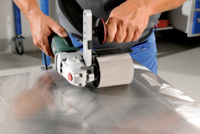 Metabo 626405000 5 Schleifbänder 90x100 mm. P120/A160 Pyr Metaal, Roestvrijstaal, Staal Schuurband