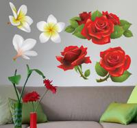 Bloemen collectie sticker