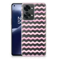 OnePlus Nord 2T TPU bumper Waves Roze - thumbnail