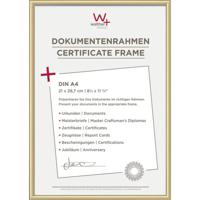 walther+ design KV130G Wissellijst Papierformaat: DIN A4 Goud - thumbnail