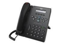 Unified IP Phone 6921 Slimline - VoIP-telefoon - SCCP, SIP - multiline - houtskool