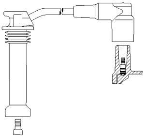 Bougiekabel BREMI, u.a. für Ford, Mazda