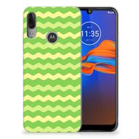 Motorola Moto E6 Plus TPU bumper Waves Green