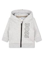 BOSS Kidswear logo-print cotton tracksuit - Gris