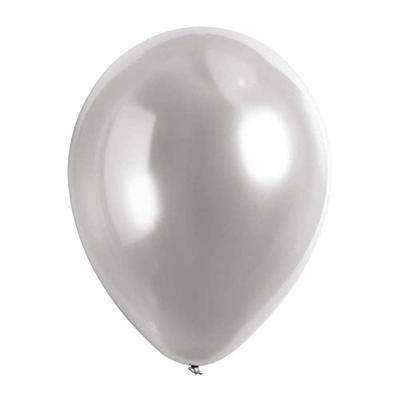 Amscan 9906958-50 latex ballonnen Decorator Platinum Satin Luxe, diameter 27,5 cm, luchtballon, decoratie, bruiloft, verjaardag