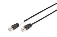 Digitus DK-1644-050/BL-OD RJ45 Netwerkkabel, patchkabel CAT 6 S/FTP 5.00 m Zwart UV-bestendig, Verdraaide paren 1 stuk(s)