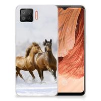 OPPO A73 4G TPU Hoesje Paarden - thumbnail