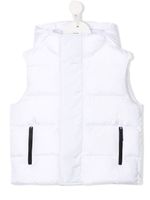 DSQUARED2 KIDS gilet matelassé à capuche - Blanc