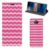 Sony Xperia 10 Hoesje met Magneet Waves Pink