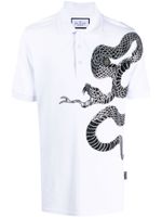 Philipp Plein polo à imprimé graphique - Blanc