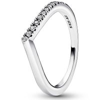 Pandora 192394C01 Ring Wish Half Sparkling zilver-zirconia wit