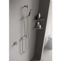 Doucheset Hotbath Cobber Opbouw Rond Geborsteld Nikkel Glijstang Handdouche