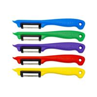 Solingen Dunschiller Enkel Mes - voor Fruit- en Groenteschiller - Kunststof - Mix - 10 stuks