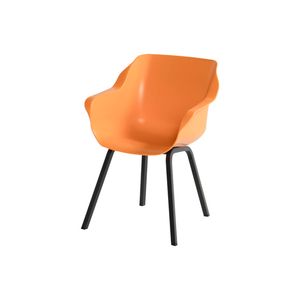 Hartman Sophie Element dining armstoel - Indian Orange - Alu poot