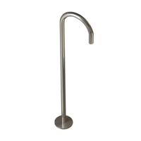 Badkraan Vrijstaand Hotbath Archie Rond Geborsteld RVS