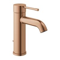 GROHE Essence New Wastafelkraan Opbouw - uitloop 11.6cm - S-size - waste - brushed warm sunset 23589DL1 - thumbnail