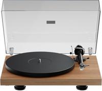 Pro-Ject Debuut EVO 2, volgende generatie audiofiele draaitafel met koolstofvezel toonarm, elektronische snelheidsselectie en voorgemonteerde Pick it MM EVO Cartridge, Made in Europe (walnoot)