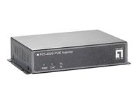 LevelOne 1x FE PoE-injector Adapter POI-4000 60.0W PoE