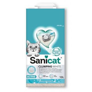 Sanicat Clumping White Active Marseille zeep kattenbakvulling 10 liter