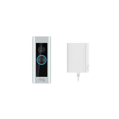 ring Video Doorbell Pro Plugin 2 Buitenunit voor Video-deurintercom via WiFi WiFi Nikkel (mat)