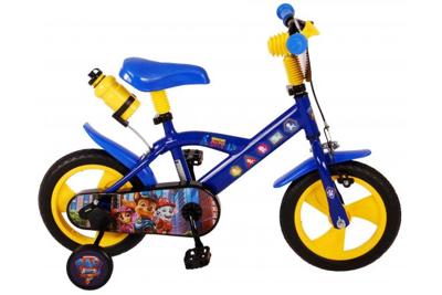 paw patrol kinderfiets - jongens - 12 inch - blauw/geel - doortrapper