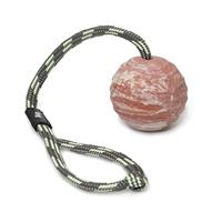 IDC Natural Rubber Ball with Closable Handle, Horizontally Grooved, 70 mm