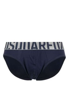 DSQUARED2 slip à patch logo - Bleu