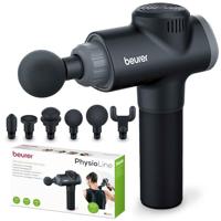 Beurer MG 180 Massage Gun, massagepistool met 6 opzetstukken, 4 intensiteitsniveaus voor gerichte spiermassage, geschikt voor alle spiergroepen voor activering en regeneratie