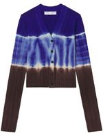 Proenza Schouler White Label cardigan à imprimé tie-dye - Noir