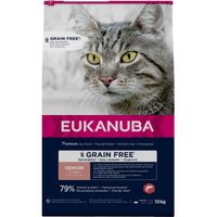 Eukanuba Senior met zalm graanvrij kattenvoer 2 x 10 kg - thumbnail