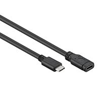 DeLock Kab USB3.1 C> USB Type-C bus verlenging 2.0 m zwart - kabel - digitaal/data, 85542