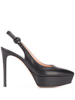 Gianvito Rossi escarpins à plateforme à bride arrière - Noir