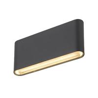 SLV OVAL 18 UP/DOWN | Wandopbouwlamp, buitenverlichting, buitenverlichting van muren en huisingang | 2700/3000K, 10W, zwart