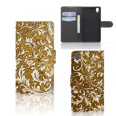 Wallet Case Sony Xperia Z1 Barok Goud