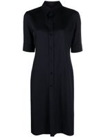 Jil Sander chemise en gabardine de laine - Bleu