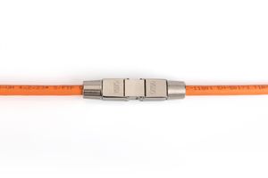 Digitus RJ45-koppeling Netwerk Adapter CAT 6a (losse kabel CAT 7), CAT 6A, CAT 6 [1x LSA - 1x LSA] Zilver