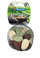 Superfish Zen Pebble Small Mix - Natuurlijke Kiezels 300g, Decor voor Aquaria en Vijvers