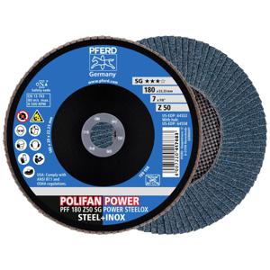 PFERD 67685186 PFF 180 Z50 SG POWER STEELOX Lamellenschuurschijf Diameter 180 mm Boordiameter 22.23 mm 10 stuk(s)